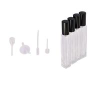 Naapesi 4 PCS Bottiglia Profumo, Atomizzatore di Profumo da 10 ml, Atomizzatore di Profumo da Viaggi, Mini Nebulizzatori per Profumo, Portatile Flacone Spray Profumo da Viaggio per borsa da viaggio.