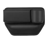 Naapesi Scatola Portaoggetti per Seggiolino Auto, PU Sinistra e Destra Car Seat Gap Storage Organizer, Car Seat Gap Filler per Cellulari Chiavi Portafogli Monete Occhiali (per lato passeggero)