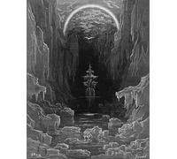 NAAYRASA Dipinti Famosi Dipinti ad Olio su Tela Poster Parete Quadri L'apparizione dell'albatro di Gustave Dore per L'arredamento Della Camera da Letto 60x90cm