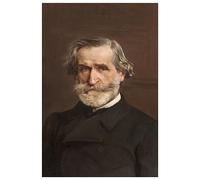NAAYRASA Dipinti Famosi Dipinti ad Olio su Tela Poster Parete Quadri Portrait of Giuseppe Verdi by Giovann per L'arredamento Della Camera da Letto 60x90cm