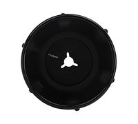 Nab - Adattatore per mozzo in lega di alluminio lucidato, dispositivo di caricamento universale, 25,4 cm, per Studer ReVox Akai Teac, 1 paio (nero)