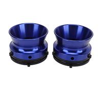 Nab - Adattatore per mozzo in lega di alluminio lucidato, dispositivo di caricamento universale, 25,4 cm, per Studer ReVox Akai Teac, 1 paio (blu)