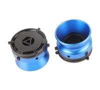 Nab - Adattatori per mozzo professionale, universale, 1 paio, struttura robusta, in alluminio, 25,4 cm, con serratura, lucidato, per registratori a bobina a nastro (blu)