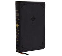Nab Catholic Bible: New American Bible, Large Print Edition, Leathersoft, Black, Thumb Indexed, Comfort Print