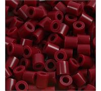 Nabbi - Perline a Fusione, plastica-P, plastica, Dark Red, 1100-Piece
