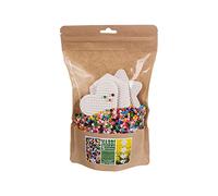 Nabbi - Perline bio, Ø 5 x H 5 mm, 5.000 pezzi, 10 colori misti, 3 piastre