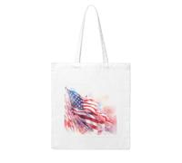 NABEAR Borsa della spesa della tela della pittura a olio della bandiera americana-riutilizzabile ed ecologica con borsa a tracolla stampata Tote Bag per le donne