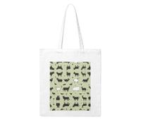 NABEAR Borsa per la spesa in tela con animali della fattoria, riutilizzabile ed ecologica con borsa a tracolla stampata per le donne