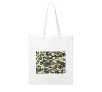 NABEAR Borsa per la spesa in tela con motivo mimetico, riutilizzabile, ecologica con borsa a tracolla stampata per le donne