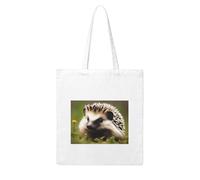 NABEAR Borsa per la spesa in tela con riccio, riutilizzabile, ecologica, con stampa a tracolla, da donna