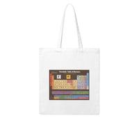 NABEAR Borsa per la spesa in tela con tavola periodica degli elementi, riutilizzabile, ecologica, con stampa a tracolla, borsa tote per donne