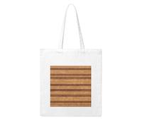 NABEAR Borsa per la spesa in tela di canapa di colore originale di colore di legno-riutilizzabile, ecologica con borsa a tracolla stampata Tote Bag per le donne