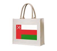 NABEAR Borsa tote in tela con bandiera dell'Oman, borsa per la spesa ecologica riutilizzabile, borsa a tracolla da donna