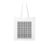 NABEAR Grigio Plaid Lines Canvas Shopping Bag-Riutilizzabile Ed Eco-Friendly Con Stampato Borsa A Tracolla Tote Bag Per Le Donne