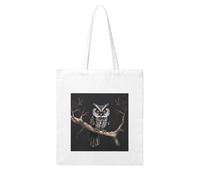 NABEAR Late Night Owl - Borsa per la spesa in tela, riutilizzabile, ecologica, con stampa a tracolla, da donna