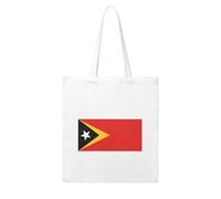 NABEAR Repubblica Democratica di Timor Est, borsa per la spesa in tela, riutilizzabile ed ecologica con stampa a tracolla borsa tote bag per le donne