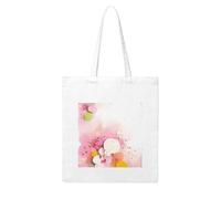 NABEAR Sacchetto della spesa della tela di canapa della carta del frammento di colore-riutilizzabile, ecologico con la borsa di spalla stampata Tote Bag per le donne