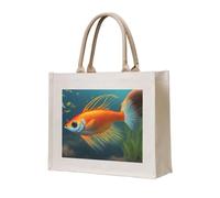 NABEAR Safflower Flying Fish Canvas Carry Tote Bag - Borsa per la spesa ecologica riutilizzabile, borsa a tracolla per donna