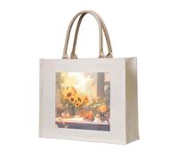 NABEAR Sunflowers Under The Windowsill Canvas Carry Tote Bag - Borsa per la spesa ecologica riutilizzabile, borsa a tracolla da donna