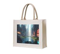 NABEAR The City On The Water - Borsa per la spesa in tela, ecologica, riutilizzabile, borsa a tracolla da donna