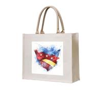 NABEAR The Star-Spangled Banner Canvas Carry Tote Bag - Borsa per la spesa ecologica riutilizzabile, borsa a tracolla per donna