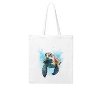 NABEAR The Turtles Are Swimming - Borsa per la spesa in tela, riutilizzabile ed ecologica, con stampa a tracolla, da donna
