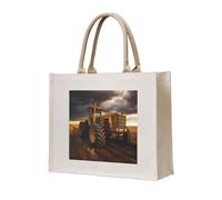 NABEAR Tractor In The Field - Borsa per la spesa in tela, ecologica, riutilizzabile, borsa a tracolla da donna