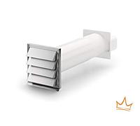 Naber Klima-E flow 125 - Scatola muratura, bianco/acciaio INOX