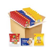 Nabisco Confezione di varietà di cracker, RITZ tostato Chips, Cracker di grano integrale sottile e mini triscuit frumento integrale vegano, 40 confezioni di snack