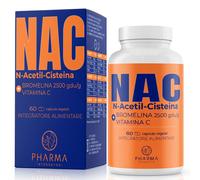 NAC N-Acetil-Cisteina 600 mg con Bromelina 2500 gdu/g e Vitamina C - D