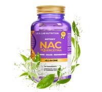 NAC N Acetil Cisteina 600mg 120 Capsule Con Quercetina Tè Verde Salice