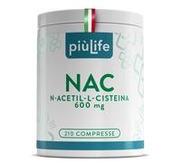 NAC n-acetil-cisteina 600mg 210 Compresse PiùLife, n acetilcisteina 1 Al Giorno