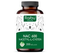 NAC N-Acetil-L-Cisteina Capsule 600mg - RAIBU 200 pz Capsule