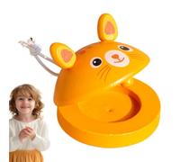 Nacchere per bambini,Nacchere in legno Giocattolo a percussione per | Simpatico tabellone per applaudire con le dita della mano con motivo animale e cordino Educazione prescolar