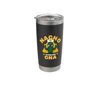 Nacho Average CNA divertente assistente infermieristico certificato gioco di parole scherzo Bicchiere termico in acciaio inox doppia parete