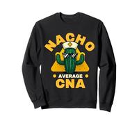 Nacho Average CNA Divertente Assistente Infermieristico Certificato Gioco di Parole Scherzo Felpa