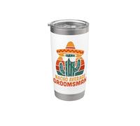 Nacho Average Groomsman - Costume divertente per addio al celibato e matrimonio, da uomo Bicchiere termico in acciaio inox doppia parete