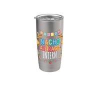 Nacho Average Intern Funny Internship Worker Appreciation Bicchiere termico in acciaio inox doppia parete