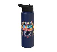 Nacho Average Intern Funny Internship Worker Appreciation Stainless Steel Insulated Water Bottle