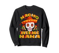 Nacho Average Nana Grandma Mexican Skull Cinco De Mayo Felpa