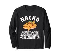 Nacho Average Sceneggiatore Divertente Cinco de Mayo Fun Nachos Maglia a Manica