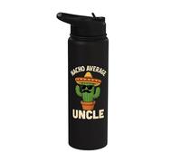 Nacho Average Uncle Jkes Divertente preferito per il compleanno messicano Stainless Steel Insulated Water Bottle
