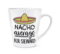 Nacho Media Aria Steward 341ml Latte Tazza World's Best Favorito Hostess Funny