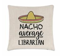 Nacho Media Librarian Cuscino Cover World's Best Libri Divertente Bellissimo