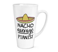 Nacho Media Pianista 483ml Grande Latte Tazza World's Best Musi (Funny Awesome