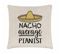 Nacho Media Pianista Cuscino Cover World's Best Musi ( Divertente Bellissimo