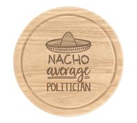 Nacho Media Politico Rotondo Tagliare Formaggio Board World's Best Mp Bellissimo