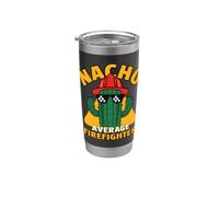 Nacho Media Pompiere Divertente Pompiere Donna Fuoco Gioco di parole Scherzo Bicchiere termico in acciaio inox doppia parete