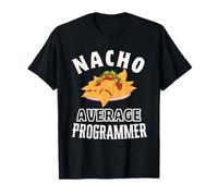 Nacho Media Programmer Divertente Cinco de Mayo Divertente Nachos Pun Maglietta