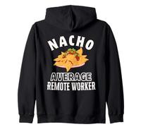 Nacho Media Remote Worker Divertente Cinco de Mayo Fun Nachos Felpa con Cappuccio
